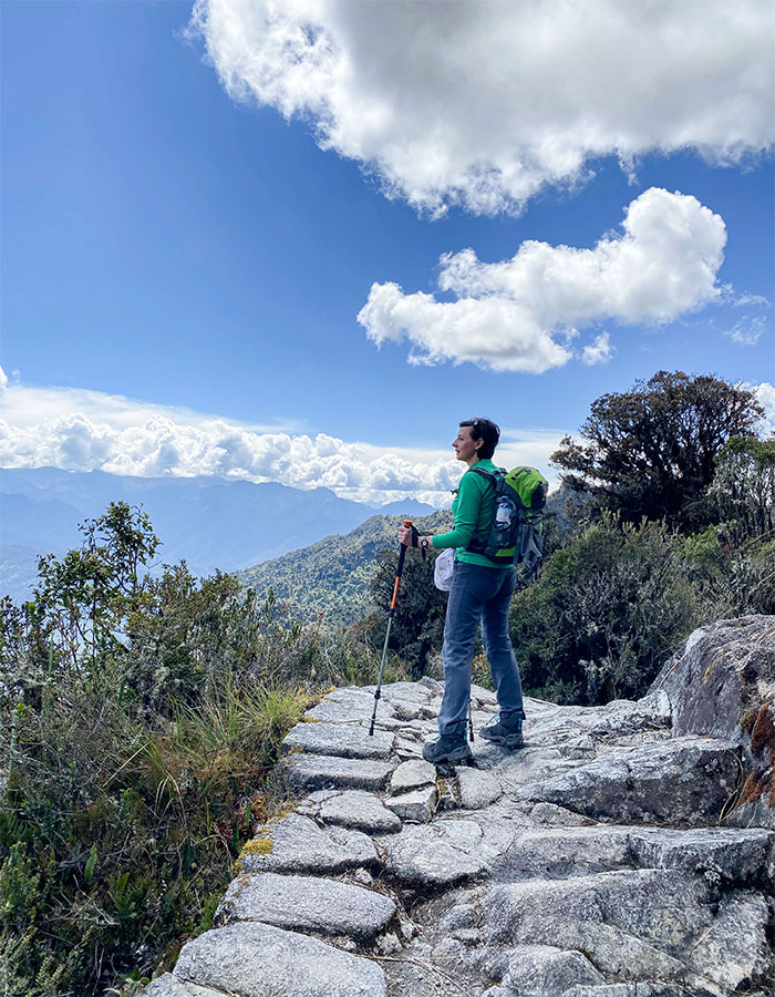 Beautiful Views of the Mountains on the Inca Trail