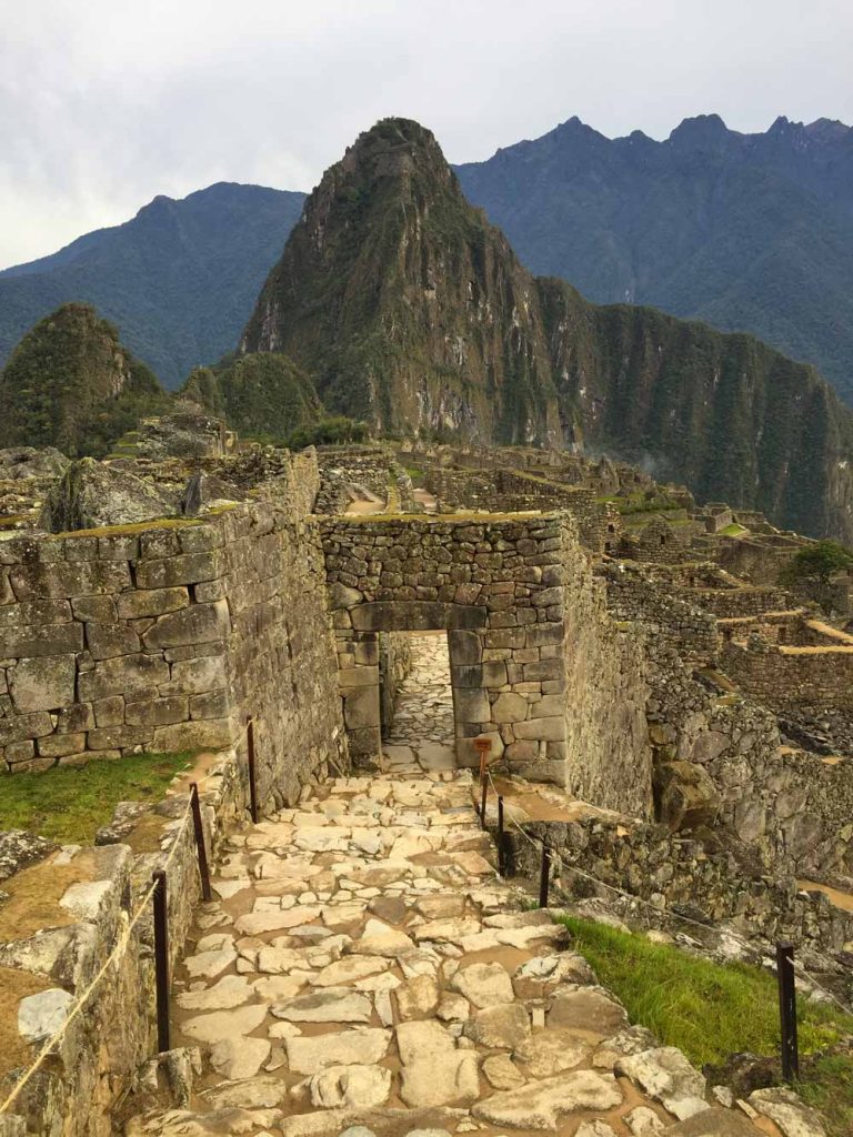Main door to the Machu Picchu